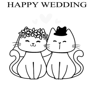 Happy Wedding Cats