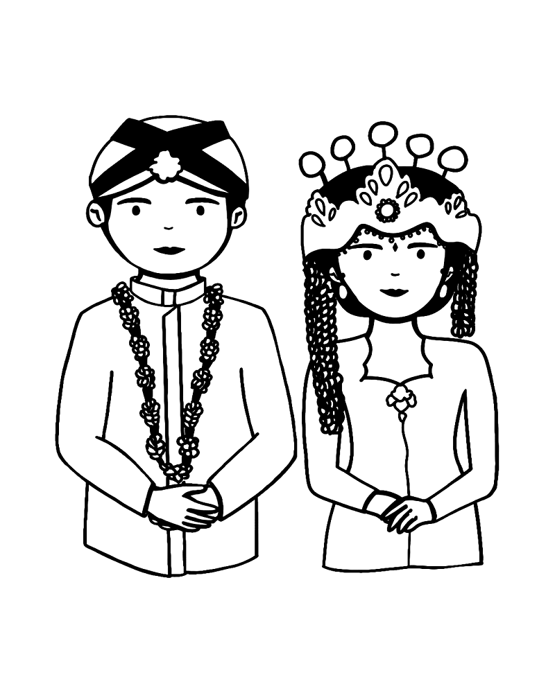 Indian Wedding Printable For Kids
