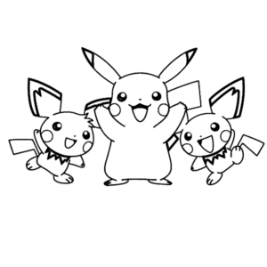 pichu with friends