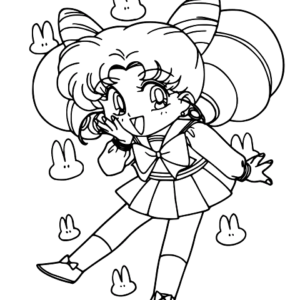sailor moon coloring pages to print