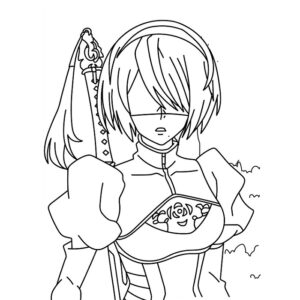 2B Image of NieR Automata Anime