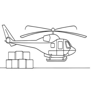 Ah 1 Supercobra Helicopter coloring page