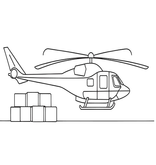 Ah 1 Supercobra Helicopter coloring page