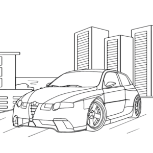 Alfa Romeo Drawing