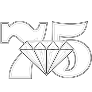 Anniversary 75 Years Diamond Wedding