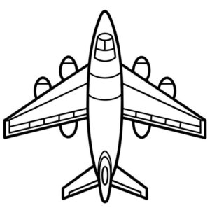 B 52 bomber coloring page