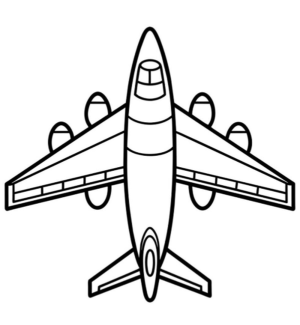 B 52 bomber coloring page