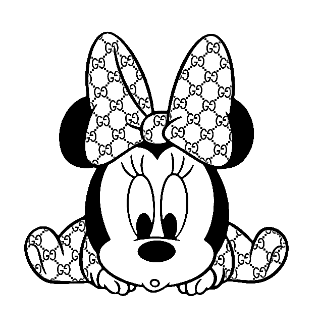 Baby Minnie Mouse in Gucci