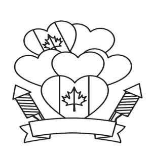 Balloons Canadian Flag