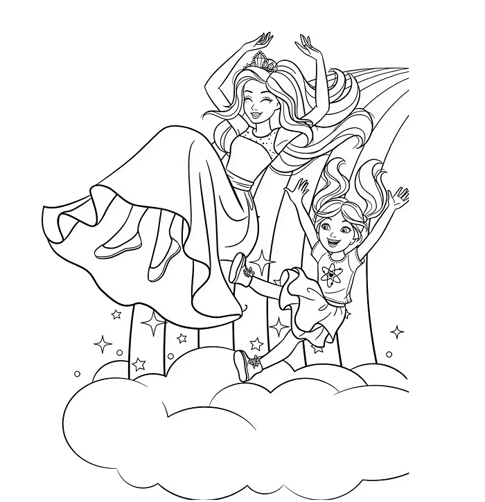 Barbie Coloring Page Free