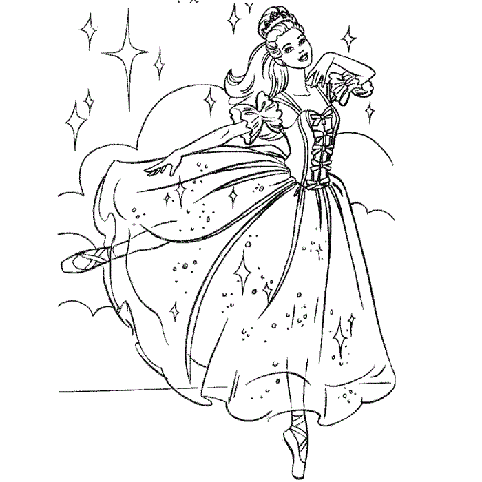 Barbie Princess Coloring Pages
