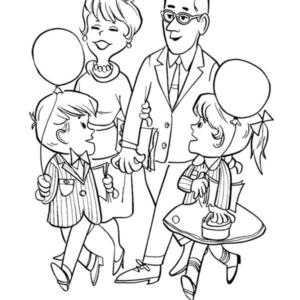 Big Family Visiting Grandparents