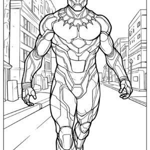 Black Panther Coloring Page