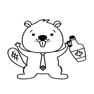 Canadian Flag cartoon