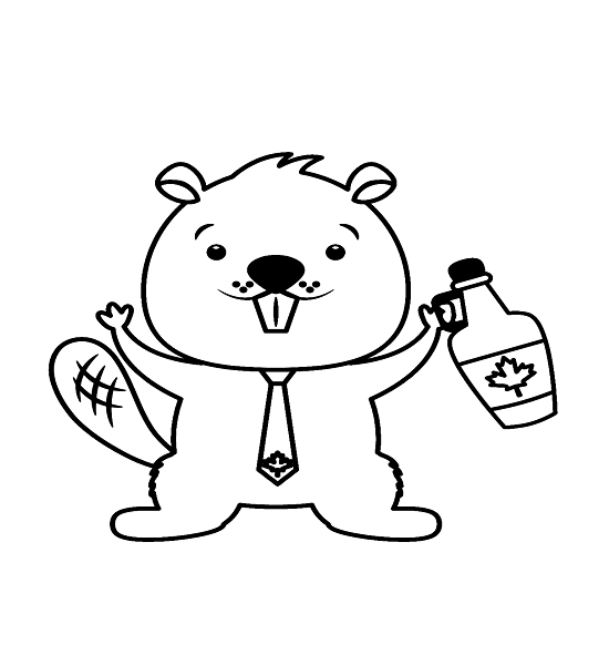 Canadian Flag cartoon