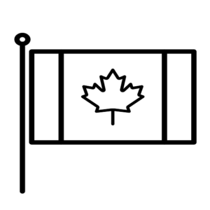Canadian Flag emoji art