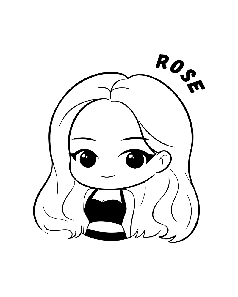 Chibi Cute Rose Pose