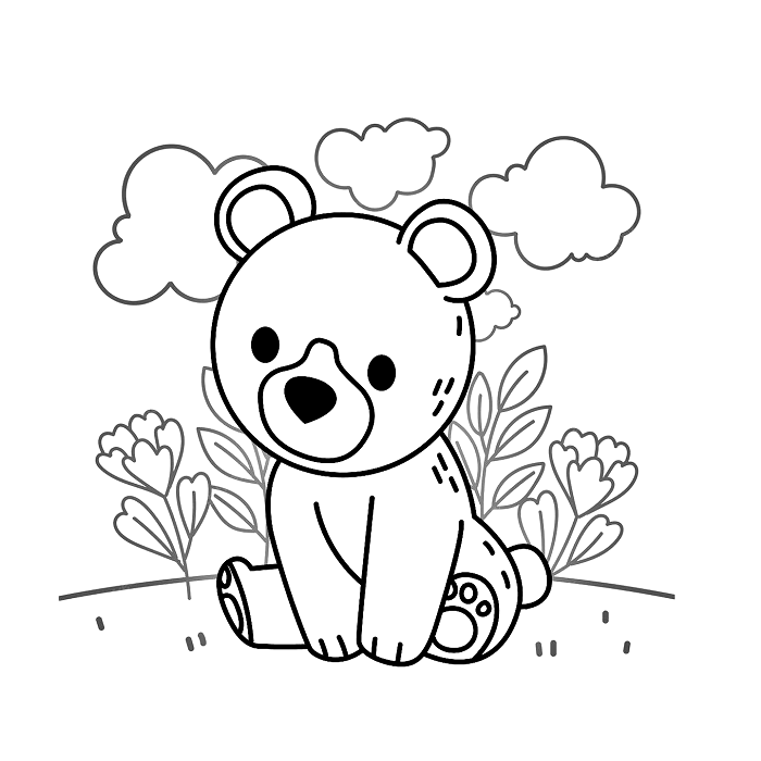 Coloring pages of teddy bears