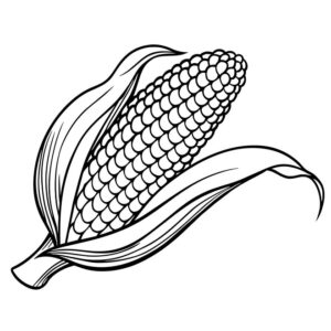 Corn coloring pages pdf