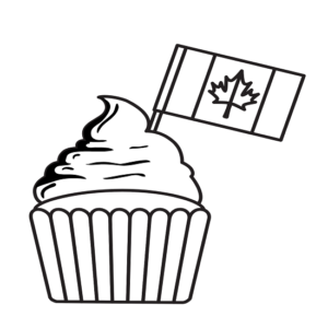 Cupcake Canadian Flag
