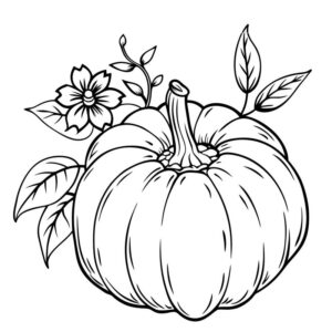Cute Pumpkin coloring pages printable