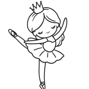 Cute ballet coloring pages