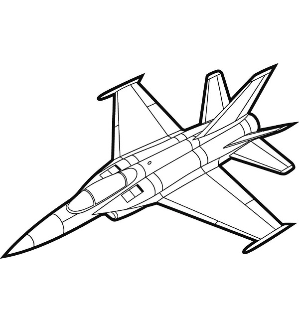 F 16 fighter jet drawing easy step by step