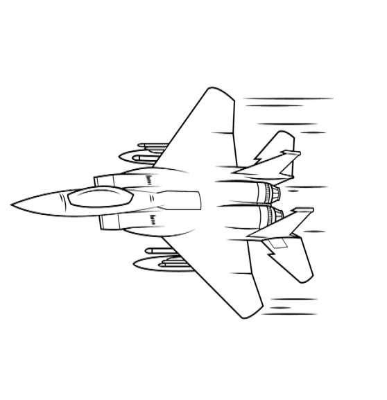 F15 Eagle coloring page