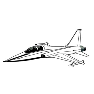 F16 Fighter Jet Coloring page