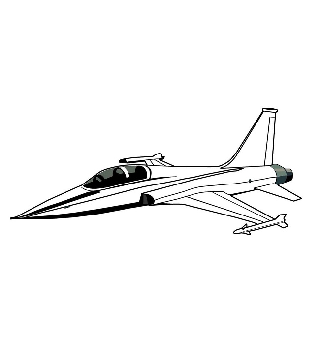 F16 Fighter Jet Coloring page