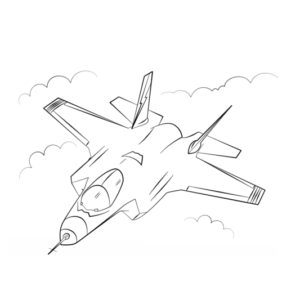 F35 coloring page