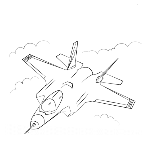 F35 coloring page