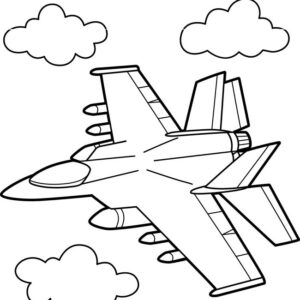 F35 fighter jet coloring page