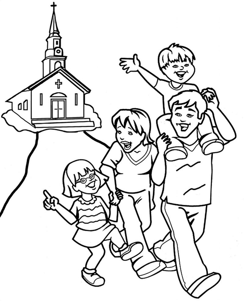 Family Coloring Pages