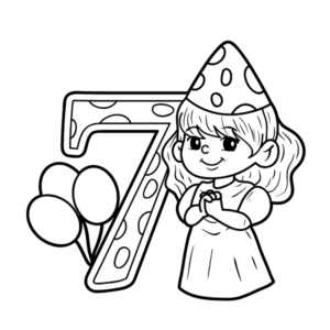 Free Number Coloring Page