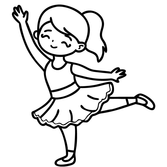 Free princess ballerina coloring pages