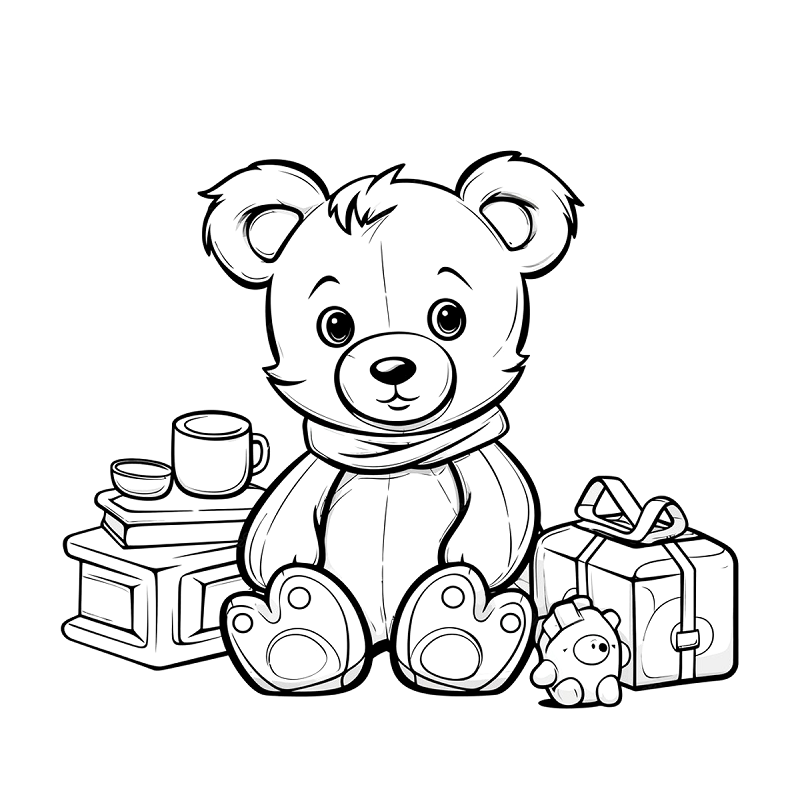 Free teddy bear coloring pages