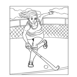 Girl hockey player images