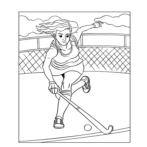 Girl hockey player images