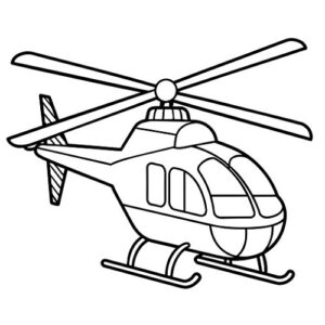 Helicopters coloring page printable