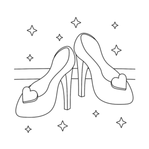 High Heel coloring page