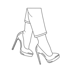 High Heel page to print