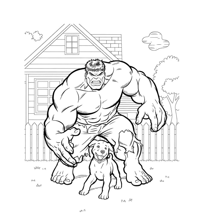 Hulk and Dog