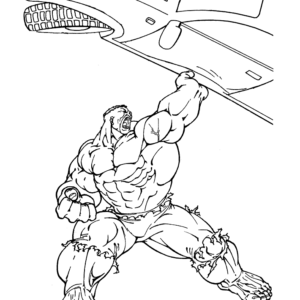 Hulk is lifting a car