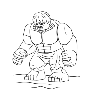 Hulk lego coloring pages