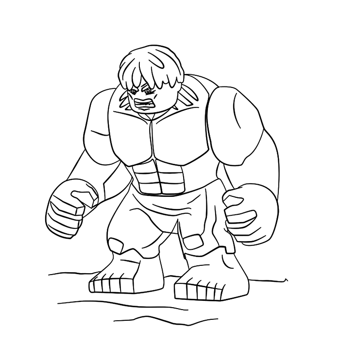 Hulk lego coloring pages