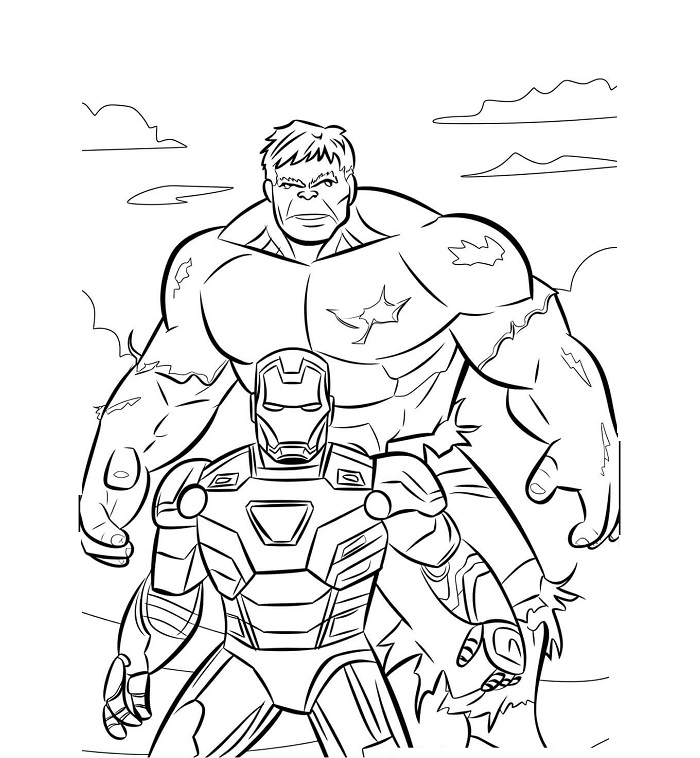 Hulk with Iron Man
