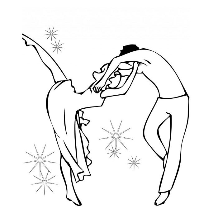 Jazz Dance Coloring Pages