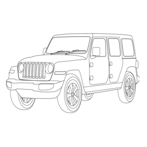 Jeep Drawing