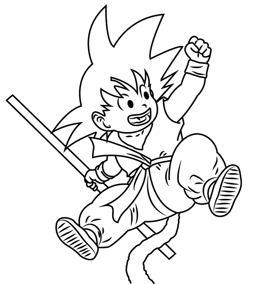 Jumping Goku